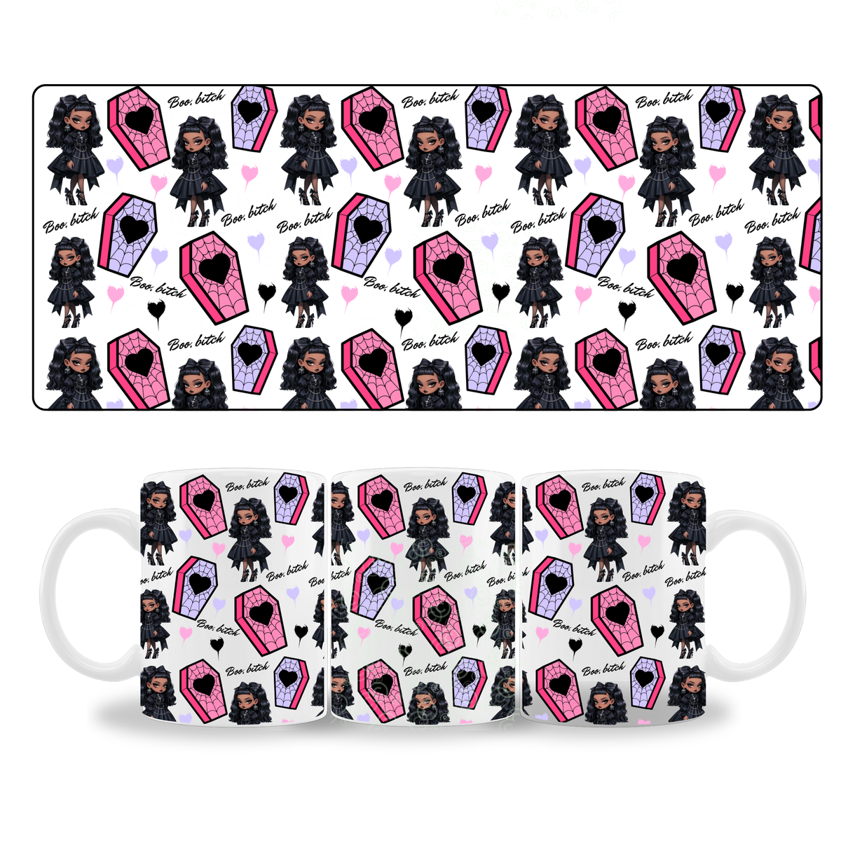 Boo Bitch Mug Wrap Design