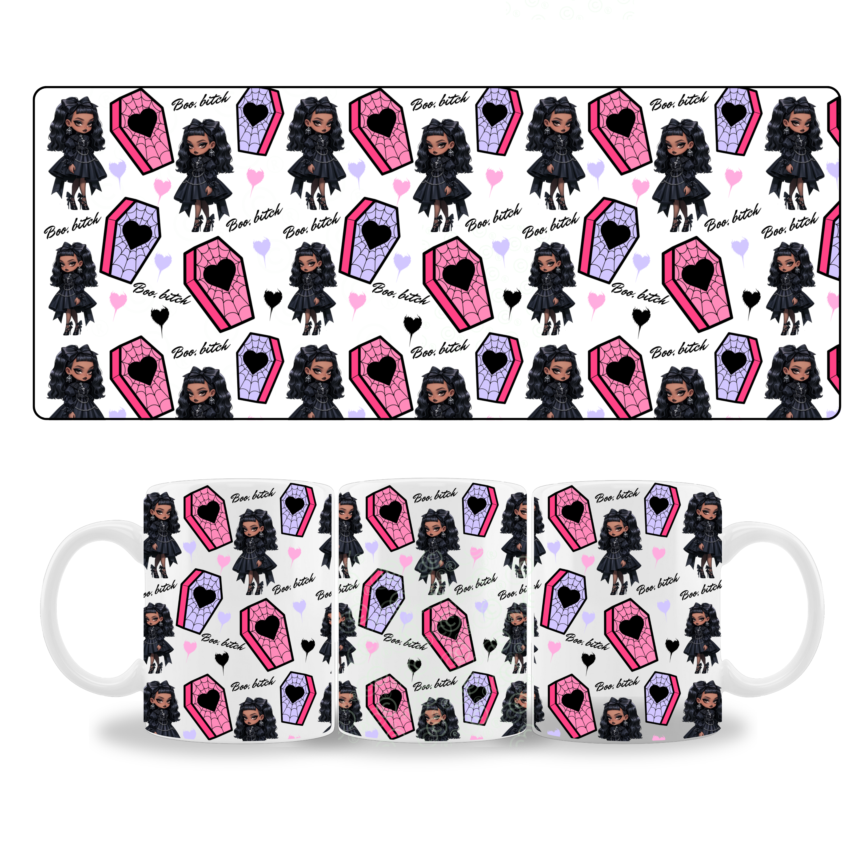 Boo Bitch Mug Wrap Design