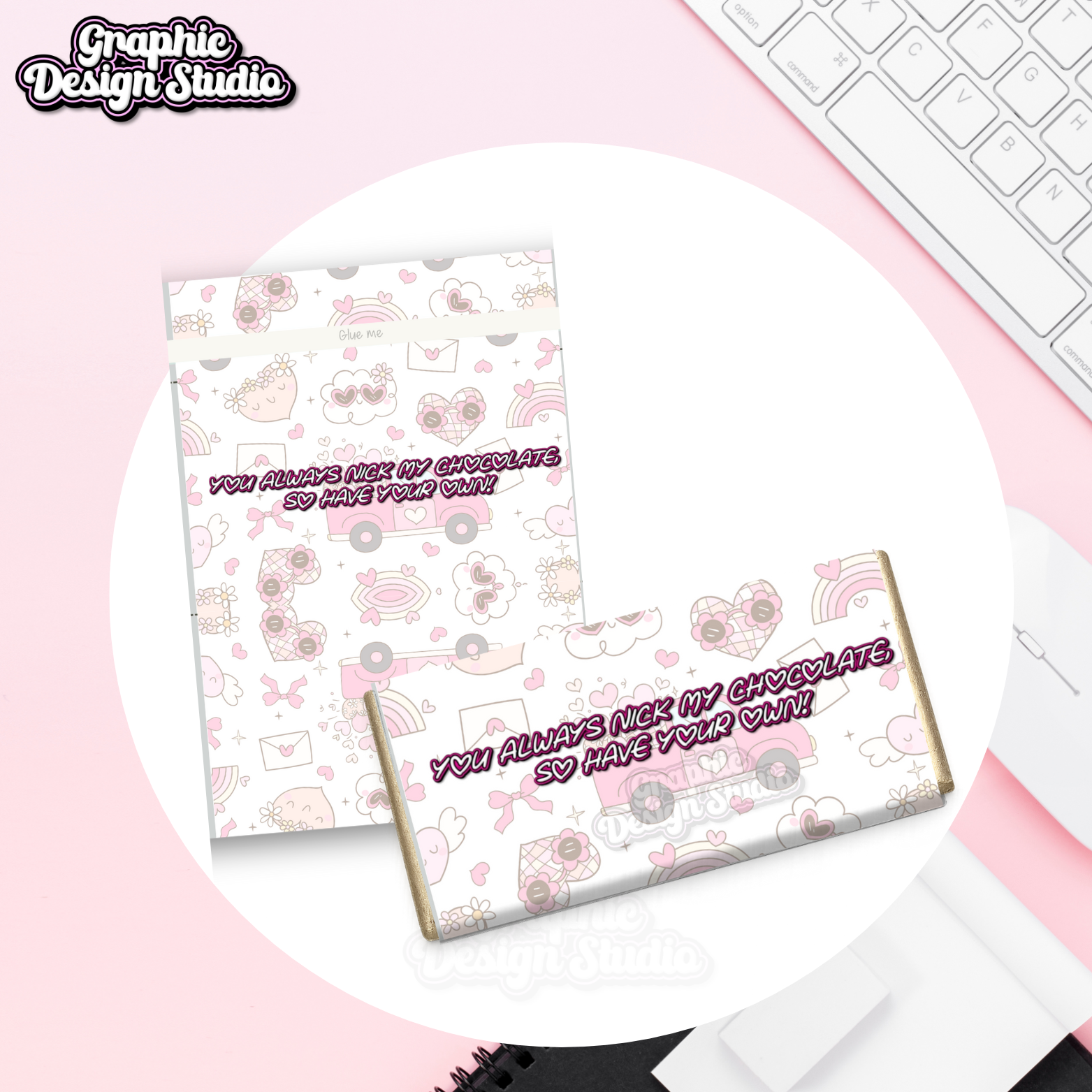 Pink Galaxy chocolate wrapper download 