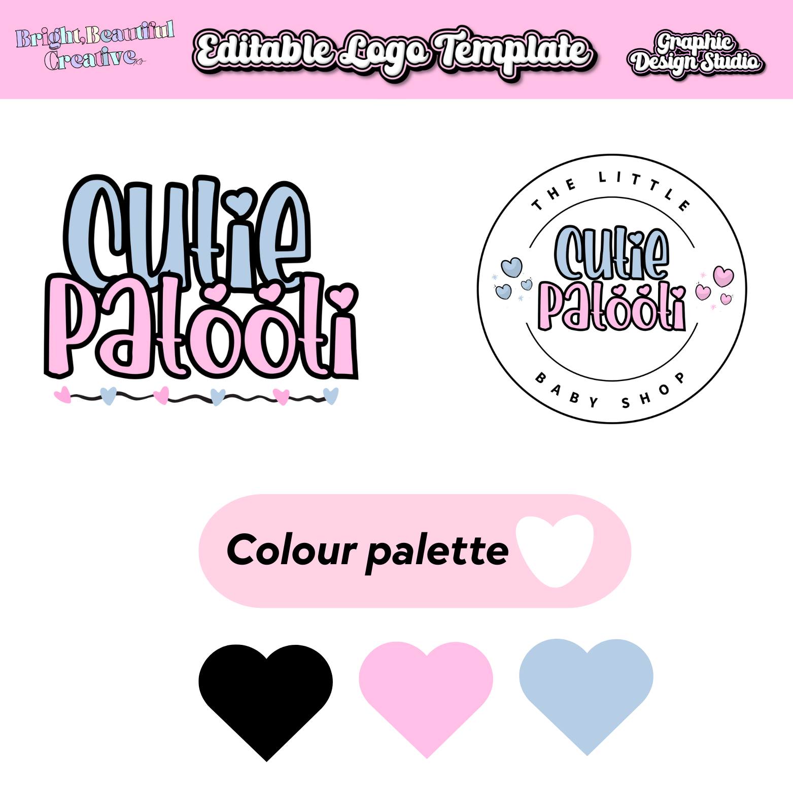 Pastel colour logo