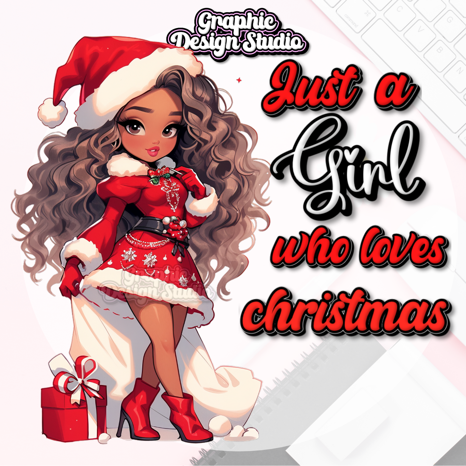 Just a girl who loves Christmas brown