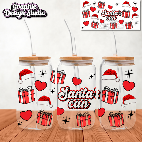 16oz Libby Can Instant Download - Santas Can