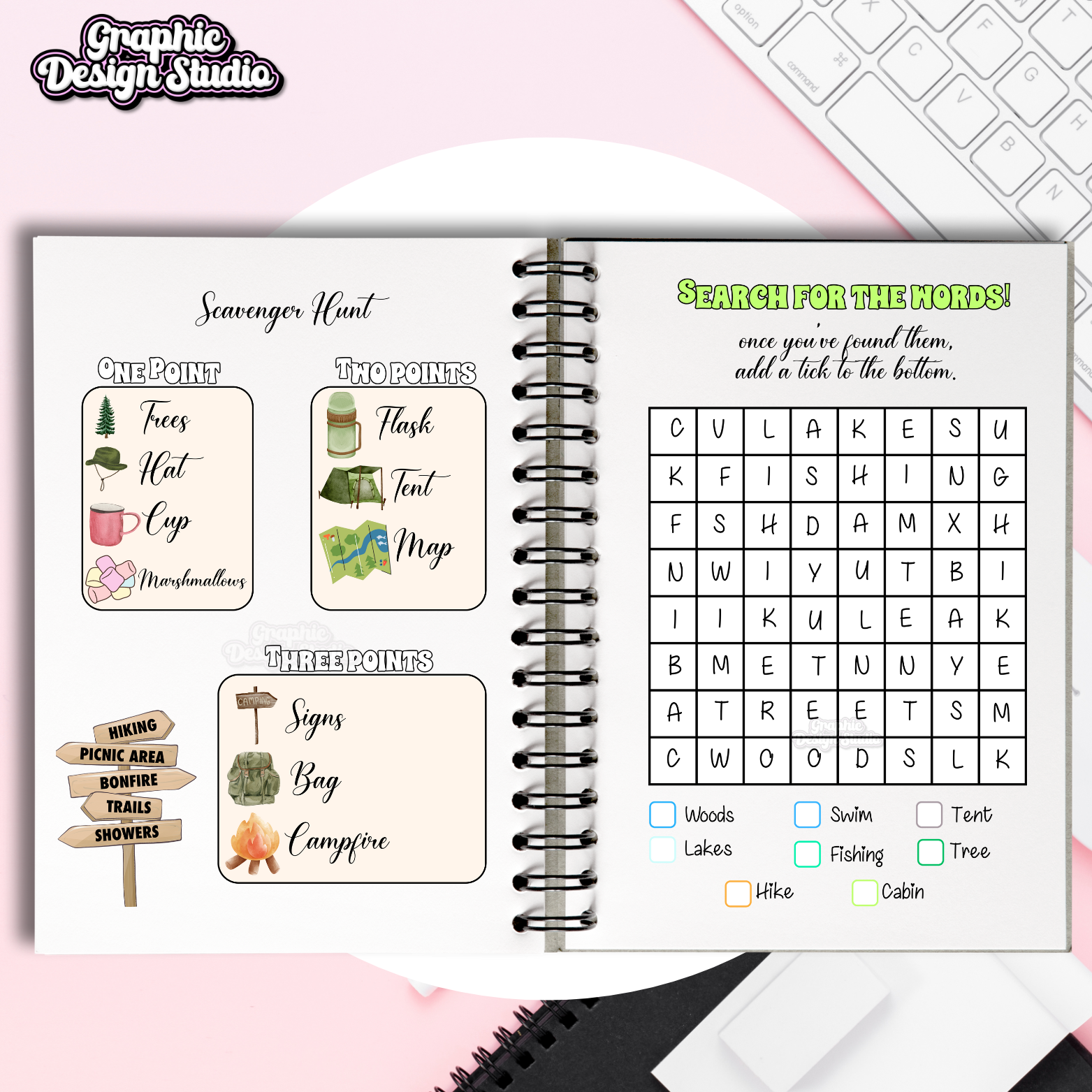 Camping Trip Book - Digital Download