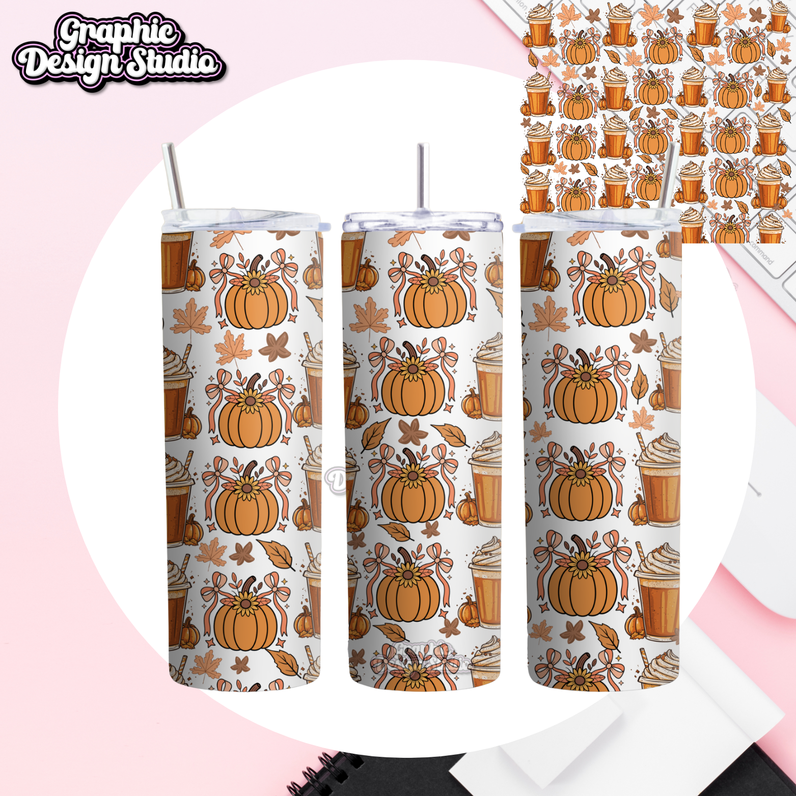 Pumpkin Spice Tumbler Design