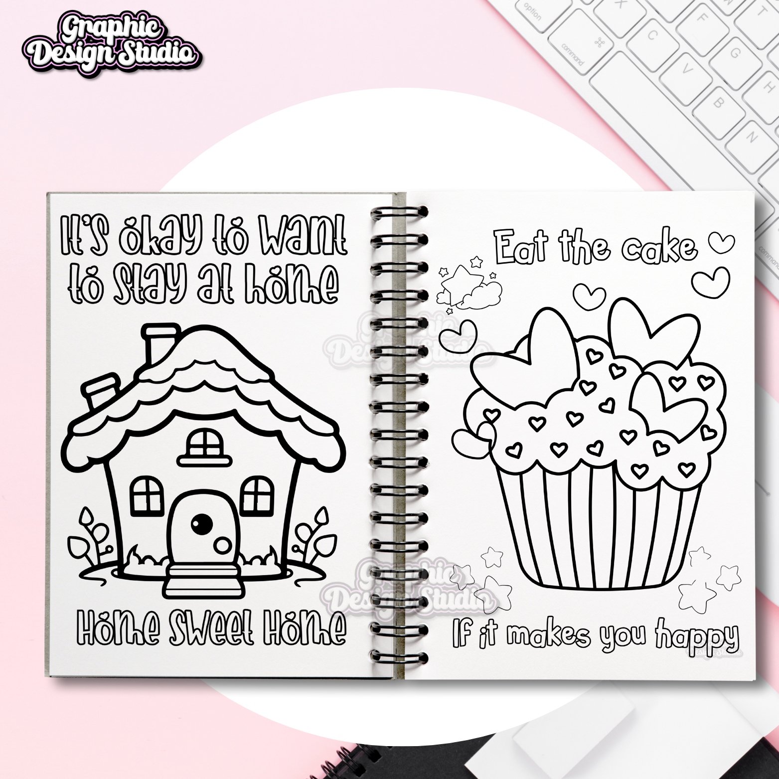 Positivity Colouring Book Instant Download