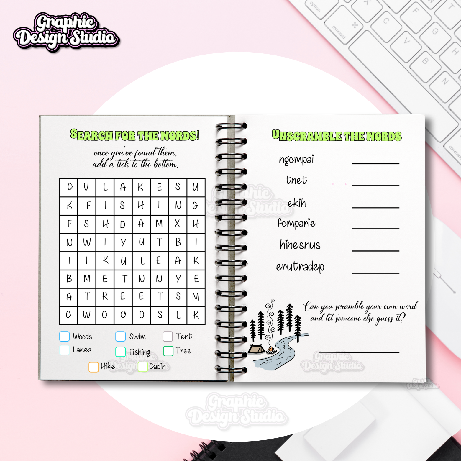 Camping Trip Book - Digital Download