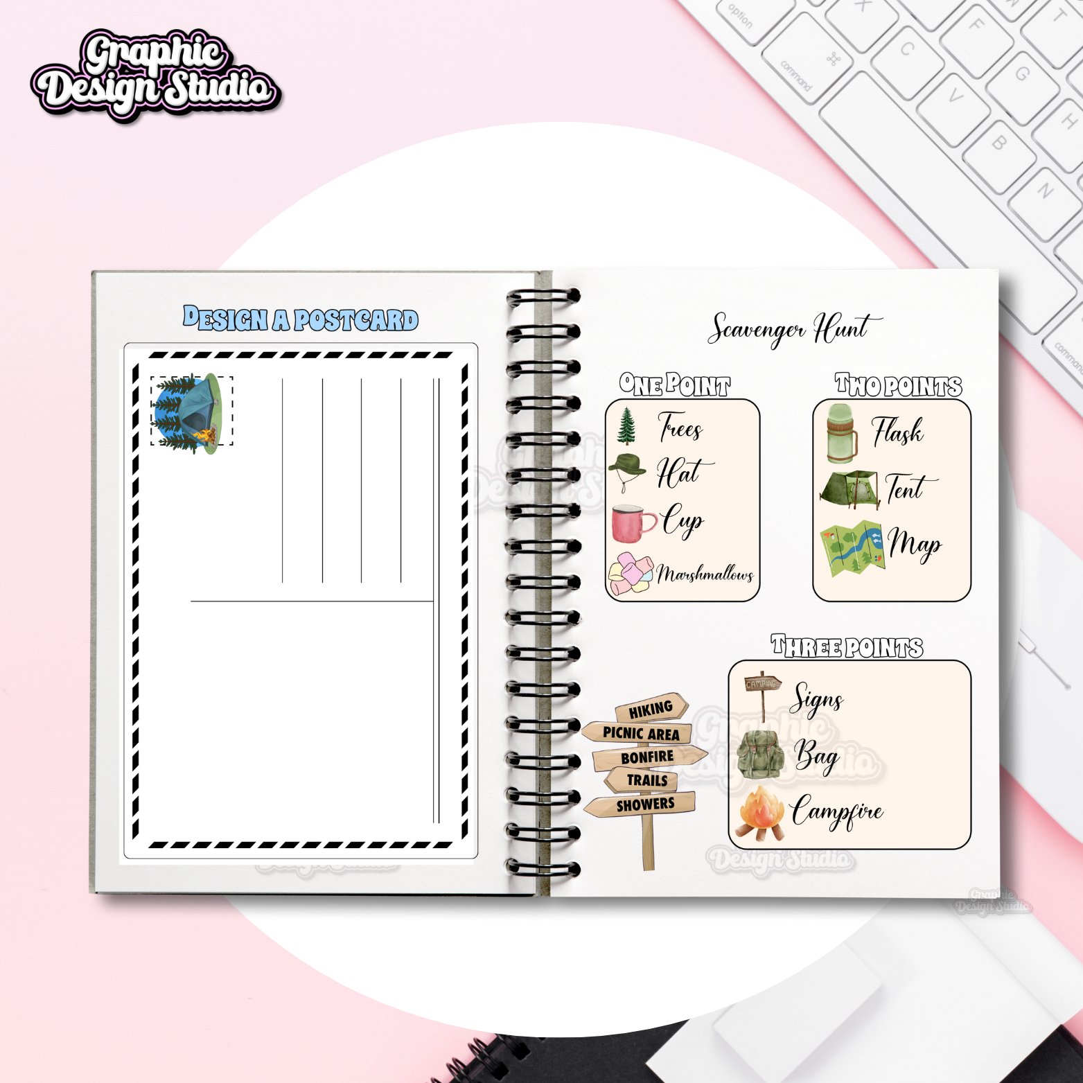 Camping Trip Book - Digital Download