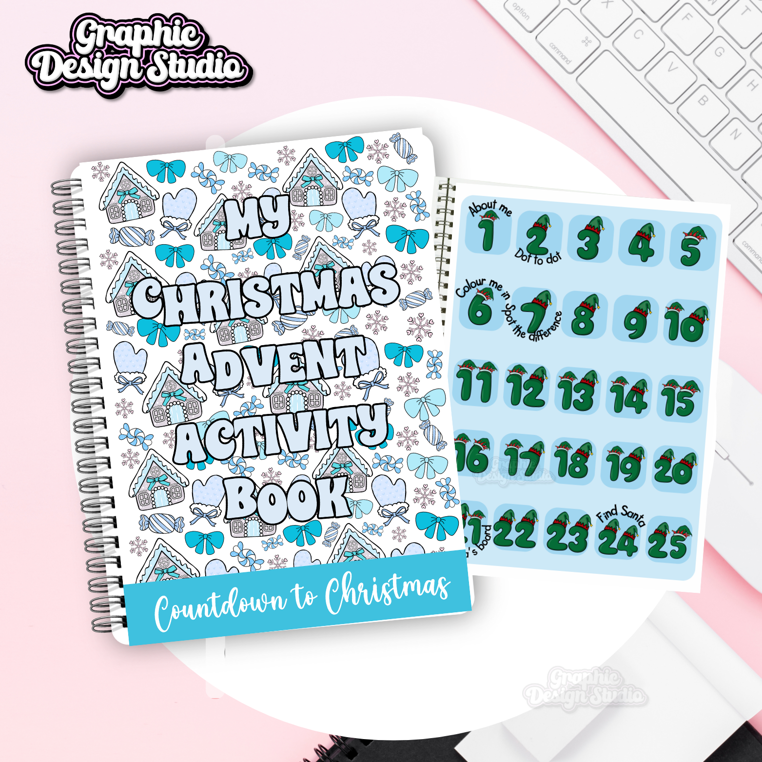 Book fourteen - Purple & blue advent Style Activity Book