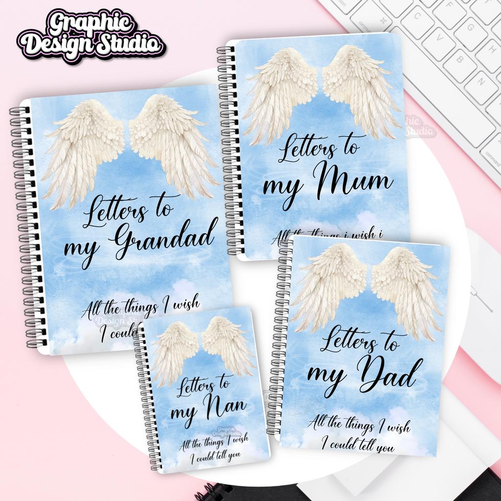 Letters to heaven notebook design
