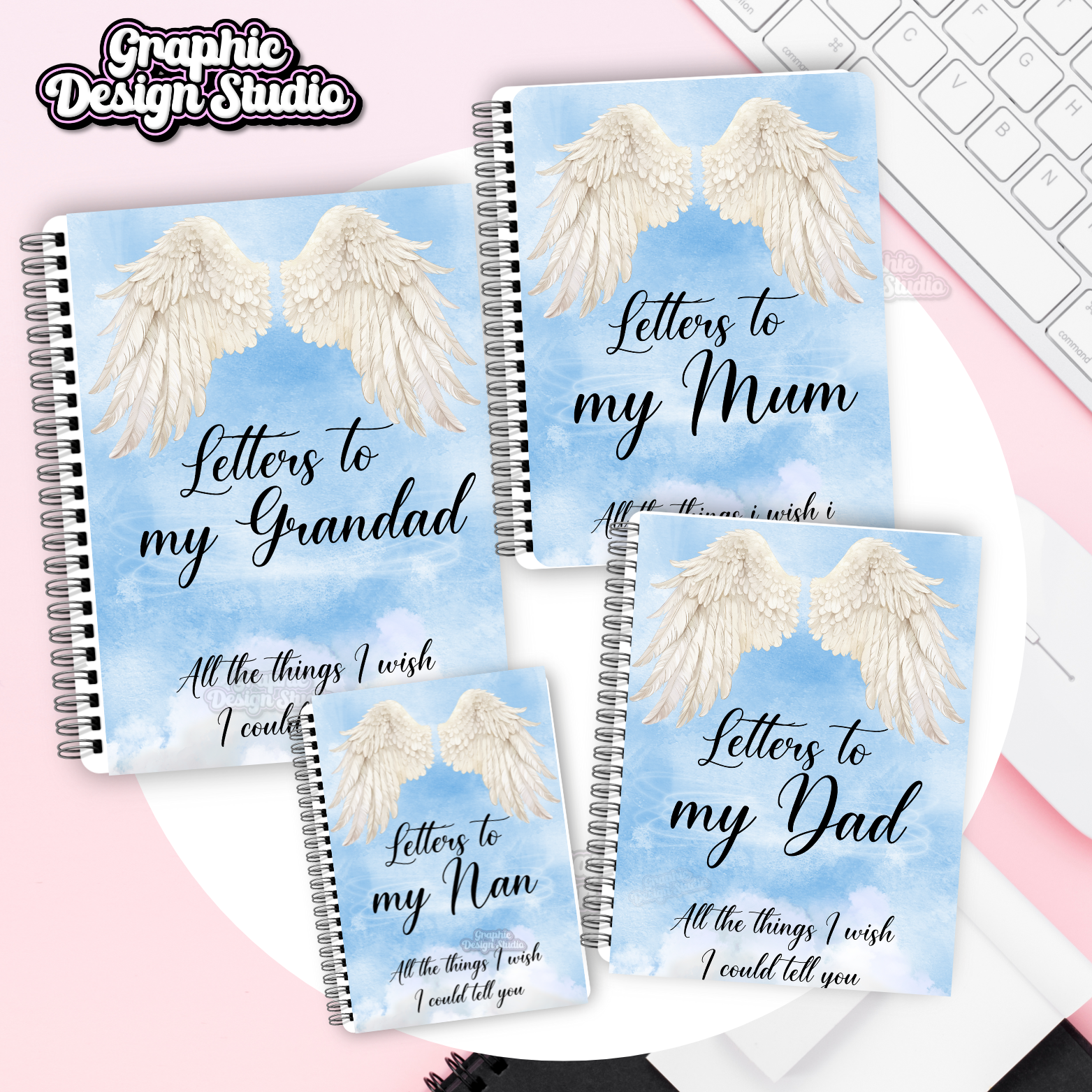 Letters to heaven notebook design