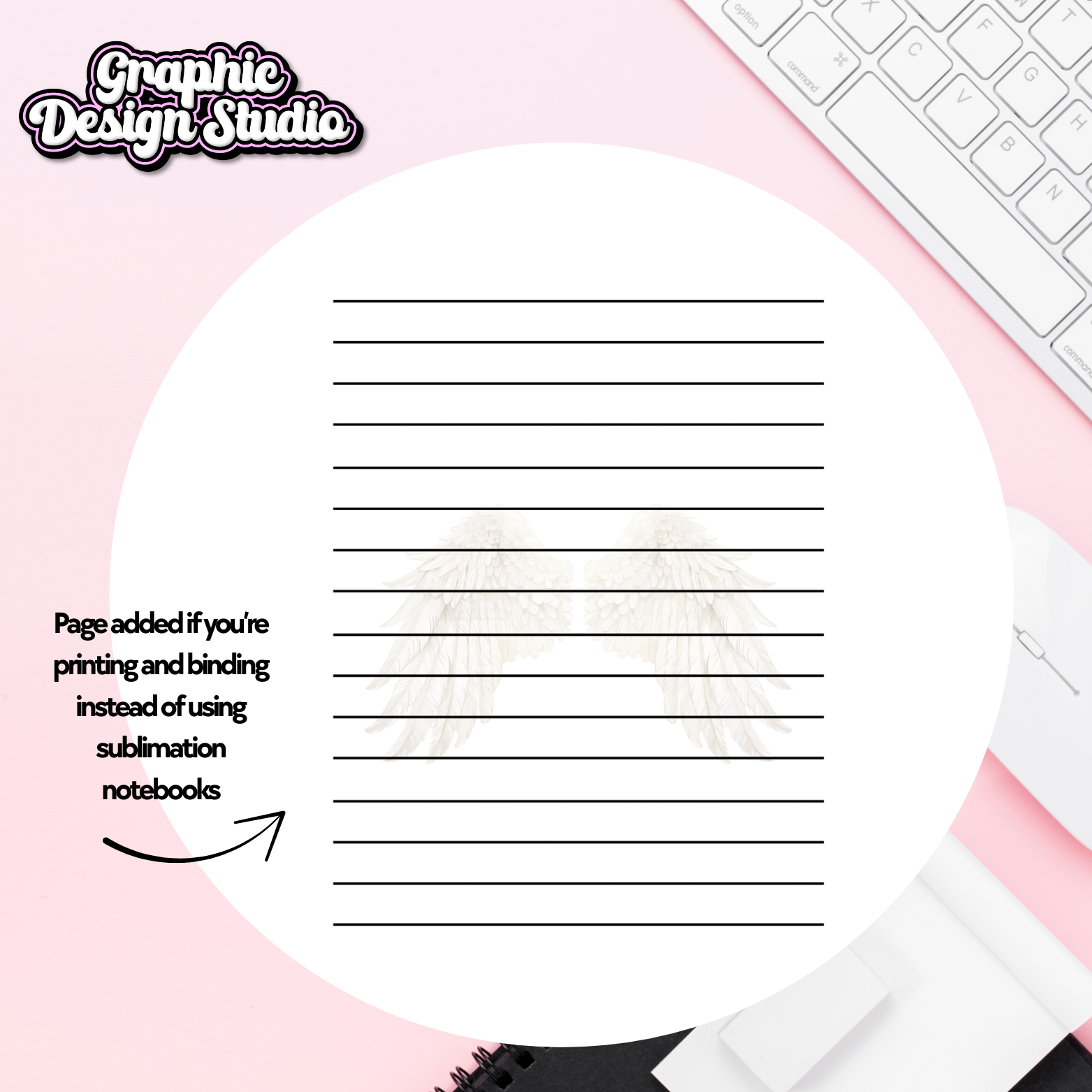 Letters to heaven notebook design