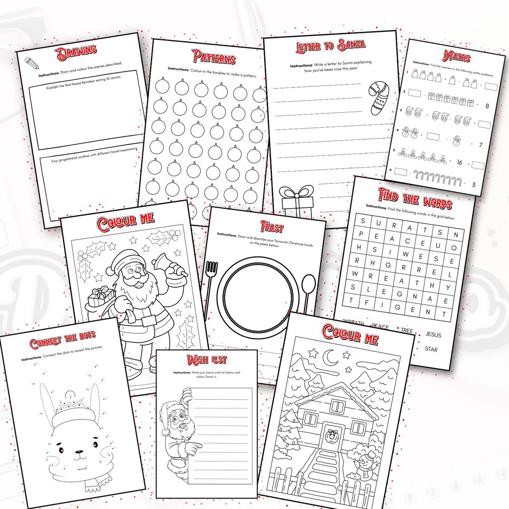 Book twenty - simple digital Christmas activities book