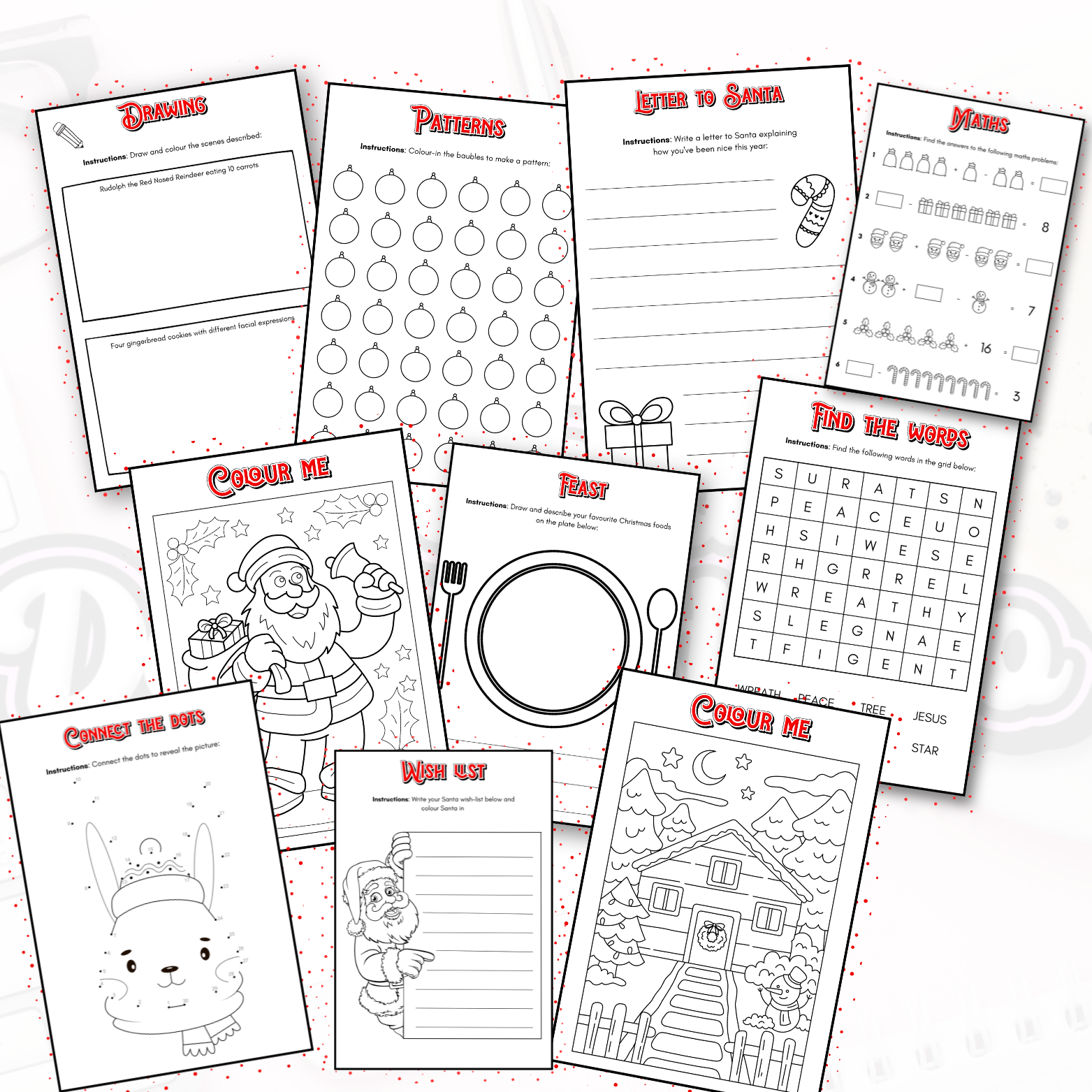 Book twenty - simple digital Christmas activities book