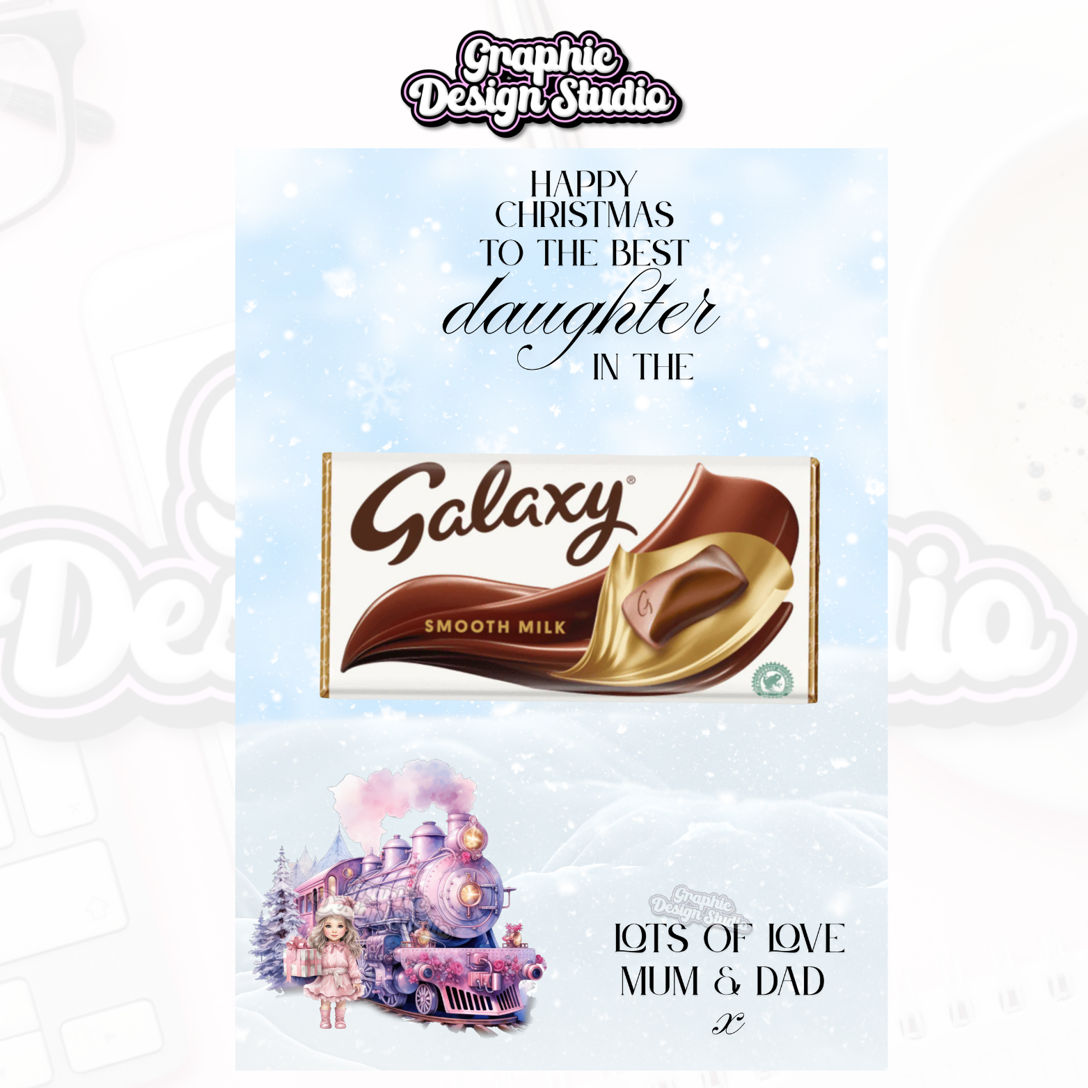 Printable Galaxy Board - pink train