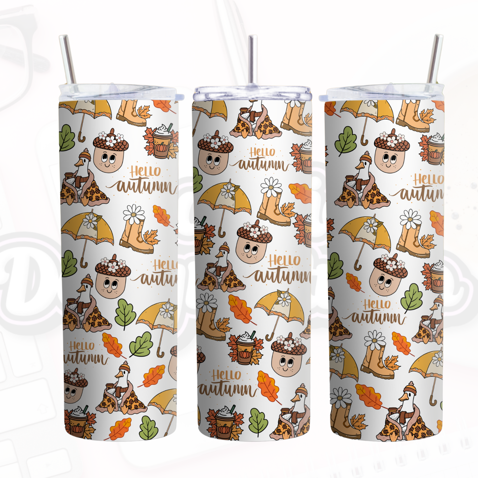 Hello autumn - instant tumbler design