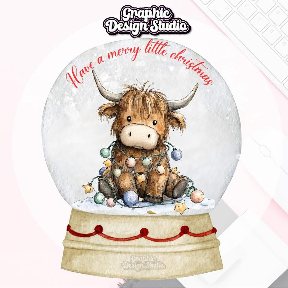 Highland cow - have a merry little Christmas!