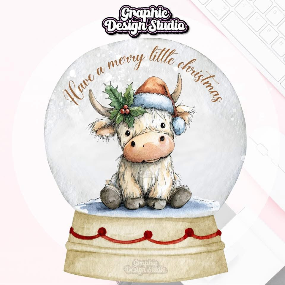 Highland cow - have a merry little Christmas!