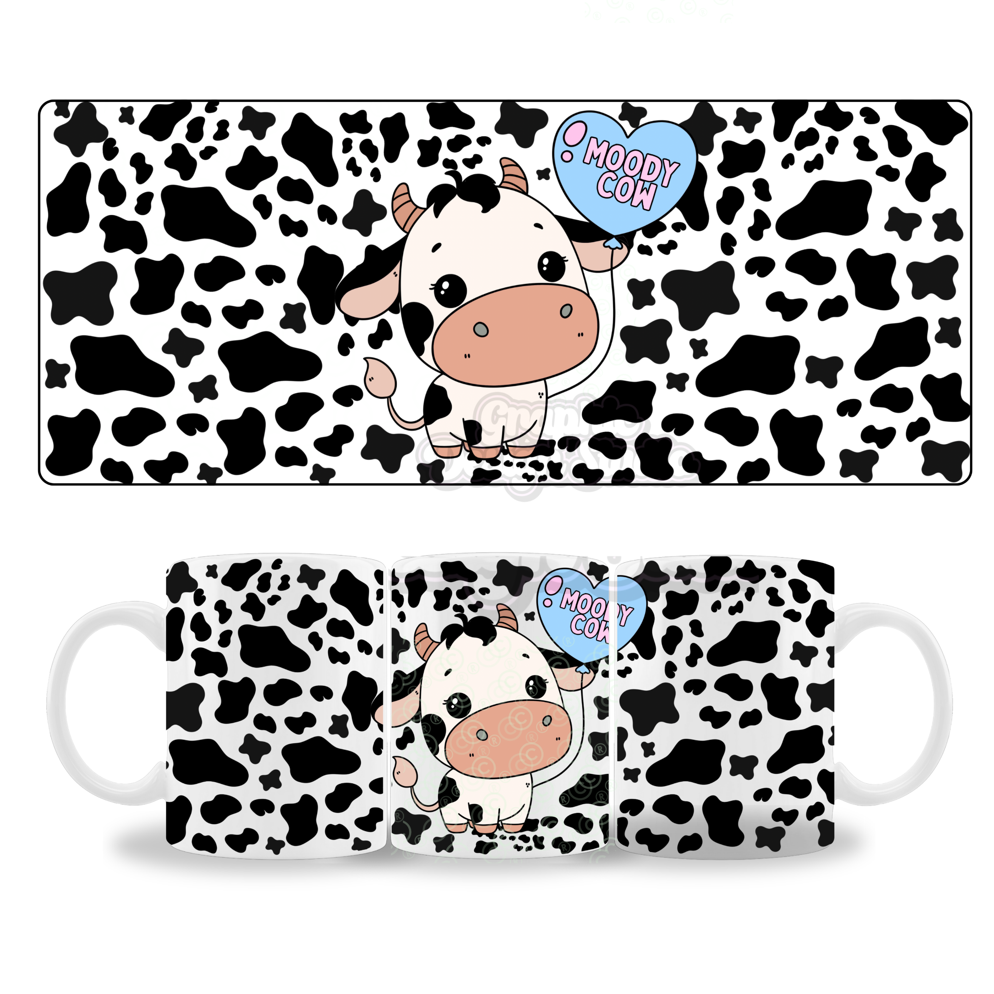 Moody cow digital download