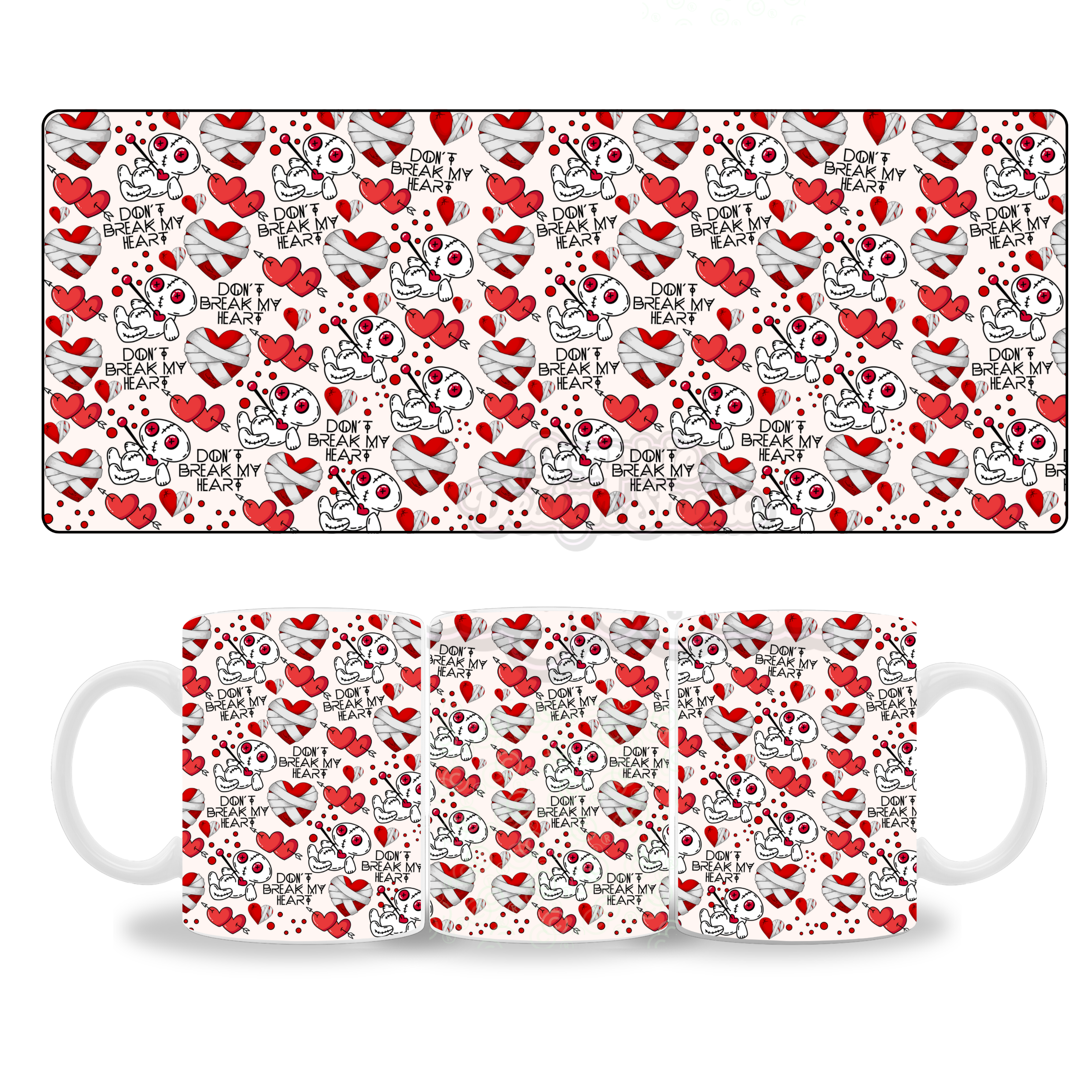 Don’t break my heart mug design