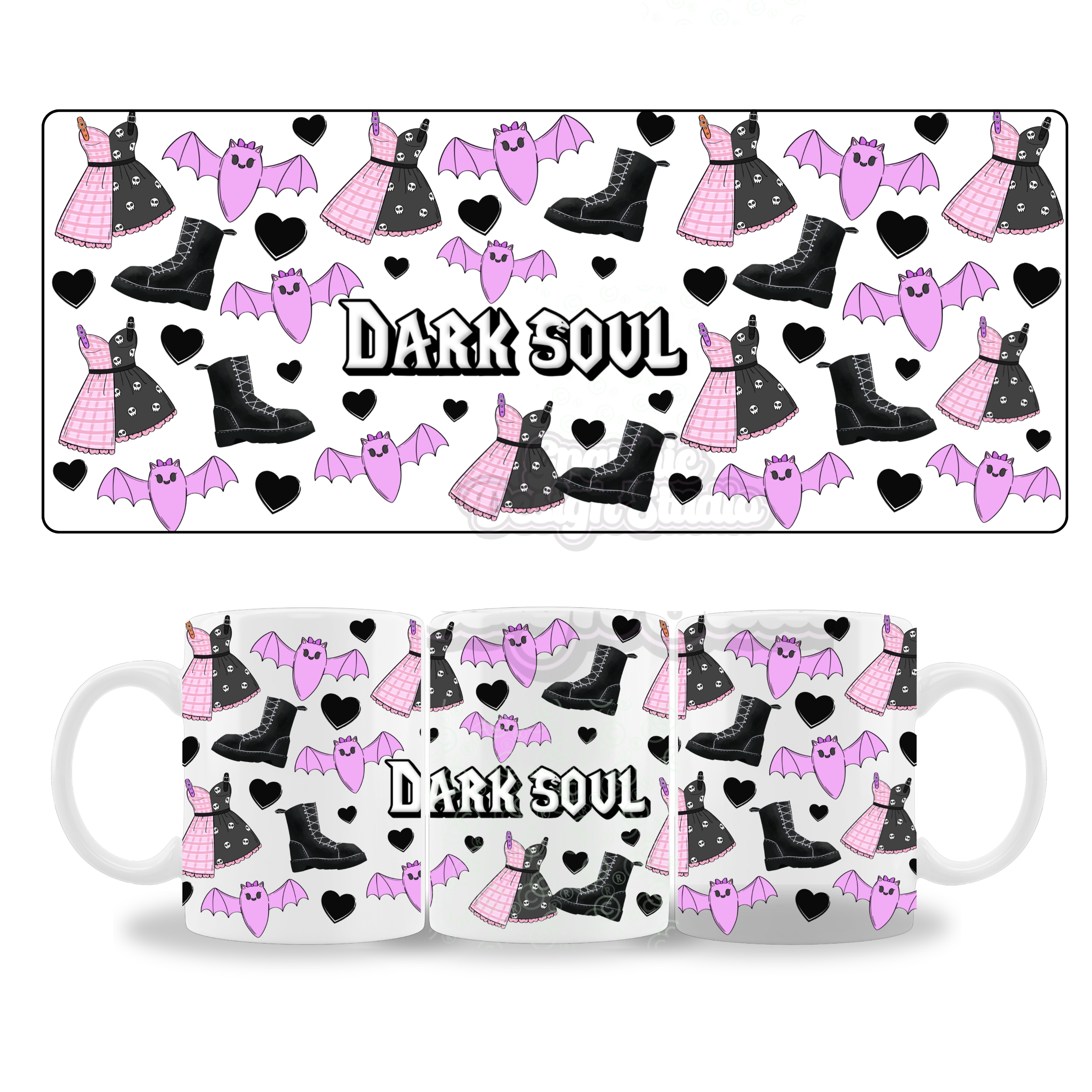 Choose ten mug or tumbler designs