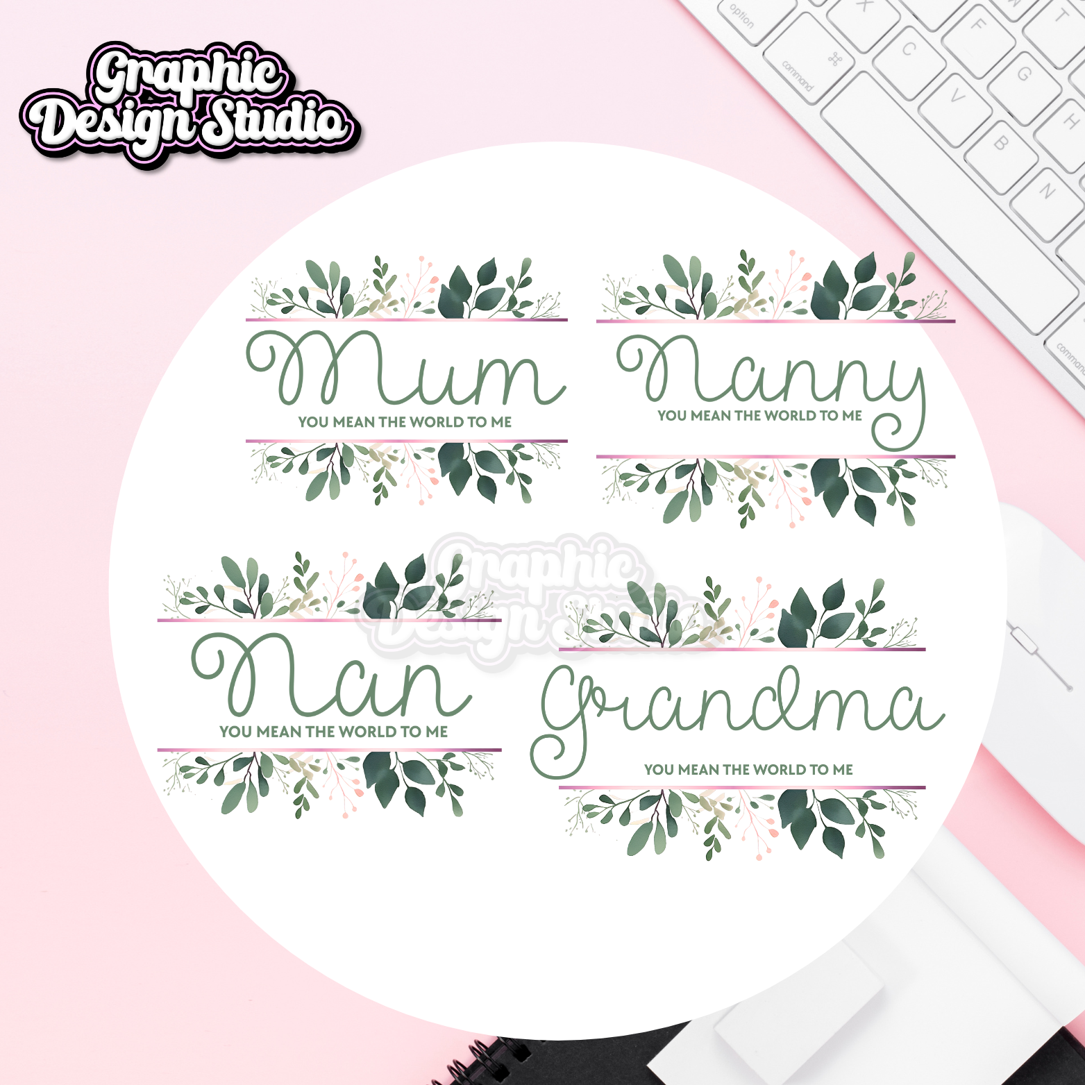 Mum, Nanny, Nan, Grandma Designs