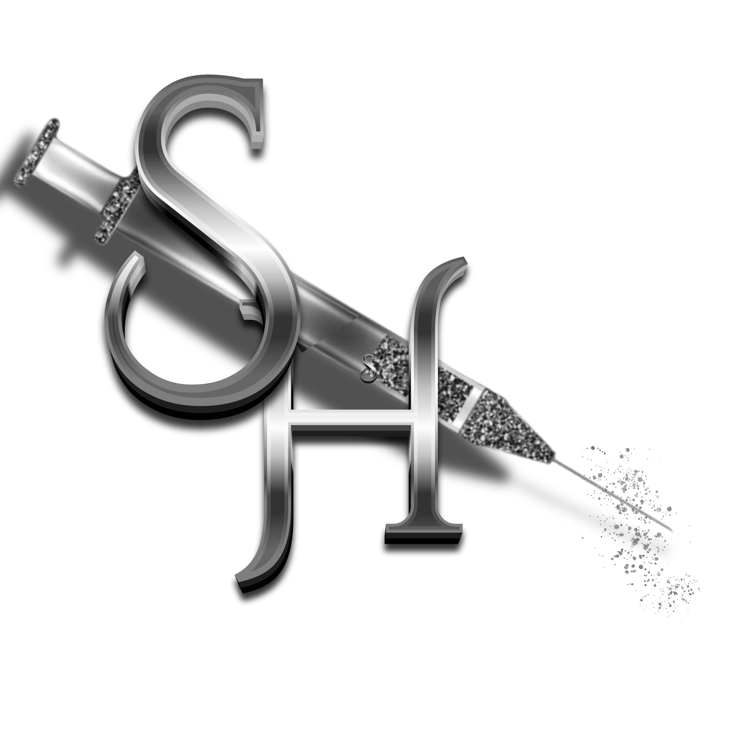 A silver aesthetics business logo design 