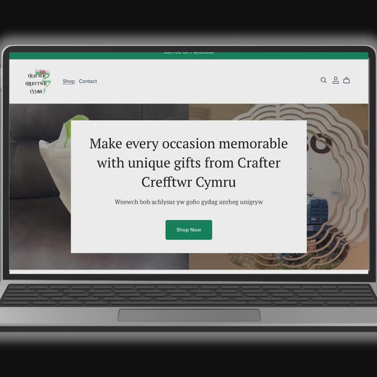 A video image of a Welsh website designed by the graphic design studio 